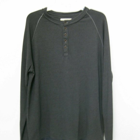 M. Singer NWT Gray French Terry Henley Shirt Large - Picture 3 of 7